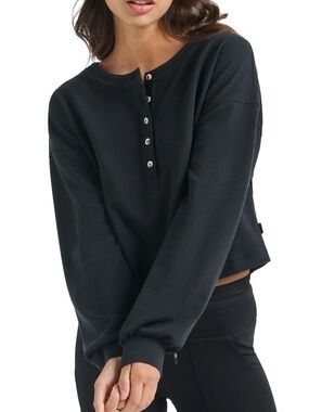 NWT TravisMathew Casual Acquaintance Henley | Black | Size XS
